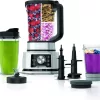Ninja SS351 Foodi Power Blender & Processor System 1400 WP Smoothie Bowl Maker & Nutrient Extractor, Silver