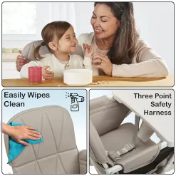 Primo PopUp Folding High Chair, 28x24x38 Inch (Pack of 1)