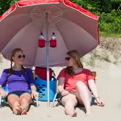 Wondershade 5' Sun Shade Umbrella, Portable Lightweight Adjustable Instant Sun Protection UPF 50+ - Blue