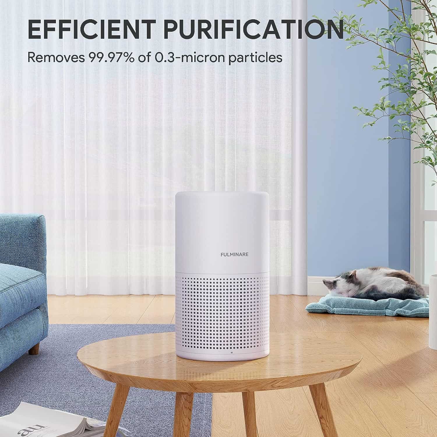 Air Purifiers for Bedroom, FULMINARE H13 True HEPA Filter, Quiet Air Cleaner