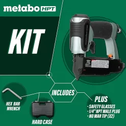 Metabo HPT Pin Nailer Kit | Pro Preferred Brand of Pneumatic Nailers | 23 Gauge