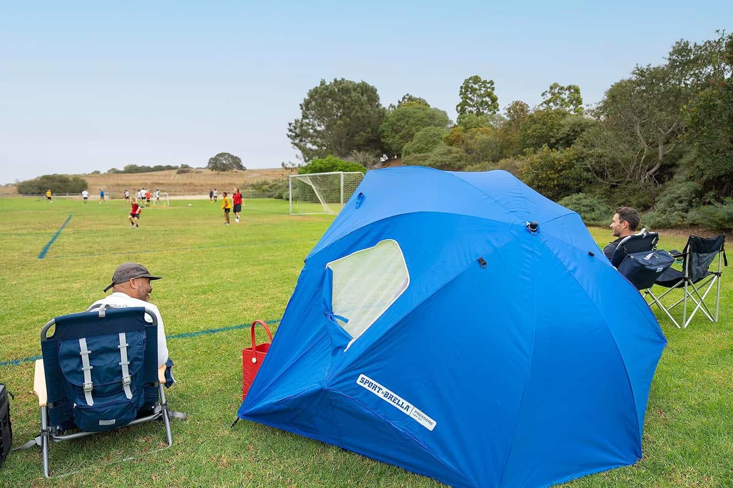 Sport-Brella Premiere UPF 50+ Umbrella Shelter for Sun and Rain Protection (8-Foot)