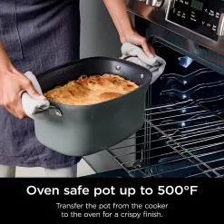 Ninja MC1001 Foodi PossibleCooker PRO 8.5 Quart Multi-Cooker, with 8-in-1 Slow Cooker, Sea Salt Gray
