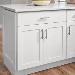 Hampton Bay B30 Avondale 30 in. W x 24 in. D x 34.5 in. H Ready to Assemble Plywood Shaker Base Kitchen Cabinet in Alpine White