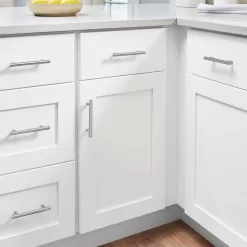 Hampton Bay BBC36 Avondale 36 in. W x 24 in. D x 34.5 in. H Ready to Assemble Plywood Shaker Blind Corner Kitchen Cabinet in Alpine White