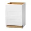 Hampton Bay DB24 Avondale 24 in. W x 24 in. D x 34.5 in. H Ready to Assemble Plywood Shaker Drawer Base Kitchen Cabinet in Alpine White