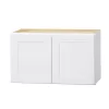 Hampton Bay W301812 Avondale 30 in. W x 12 in. D x 18 in. H Ready to Assemble Plywood Shaker Wall Bridge Kitchen Cabinet in Alpine White