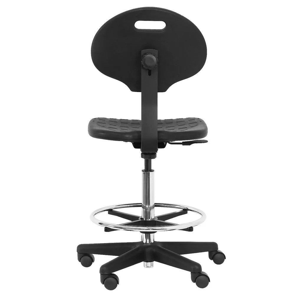 BENCHPRO LNT-UB Deluxe Firm Polyurethane Foam Chair, 18" Adjustable Footring, Nylon Base, 21"-31" H. Adjustable, 450 lbs Capacity