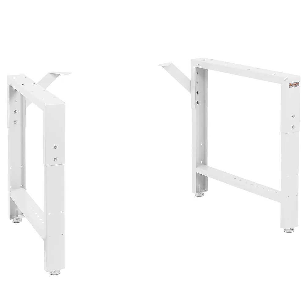 BENCHPRO RAF-1-White 29 in. to 35 in. H Adjustable 20 in. W White Garage Workbench Table Frame