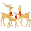 Best Choice Products SKY5826 60 in. LED Metal Deer Family Christmas Yard Decoration