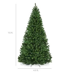 Best Choice Products SKY2887 7.5 ft. Premium Unlit Spruce Artificial Christmas Tree