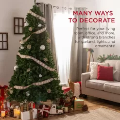 Best Choice Products SKY2887 7.5 ft. Premium Unlit Spruce Artificial Christmas Tree