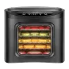 Chefman Black Food Dehydrator Machine, Touch Screen Electric Multi-Tier Preserver Meat Beef Jerky, Fruit Vegetable Dryer 6 Trays