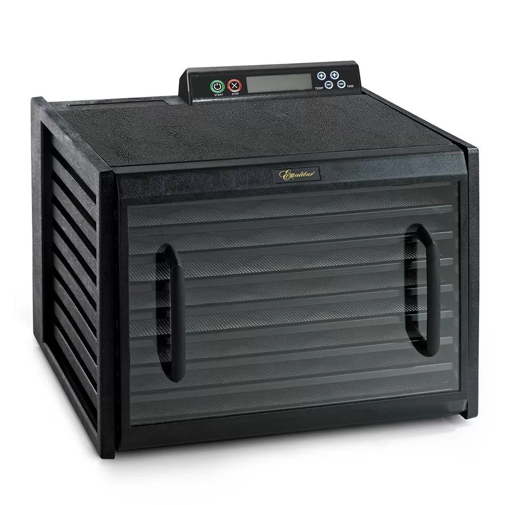 Excalibur 9-Tray Black Food Dehydrator with Digital 48-HR Timer