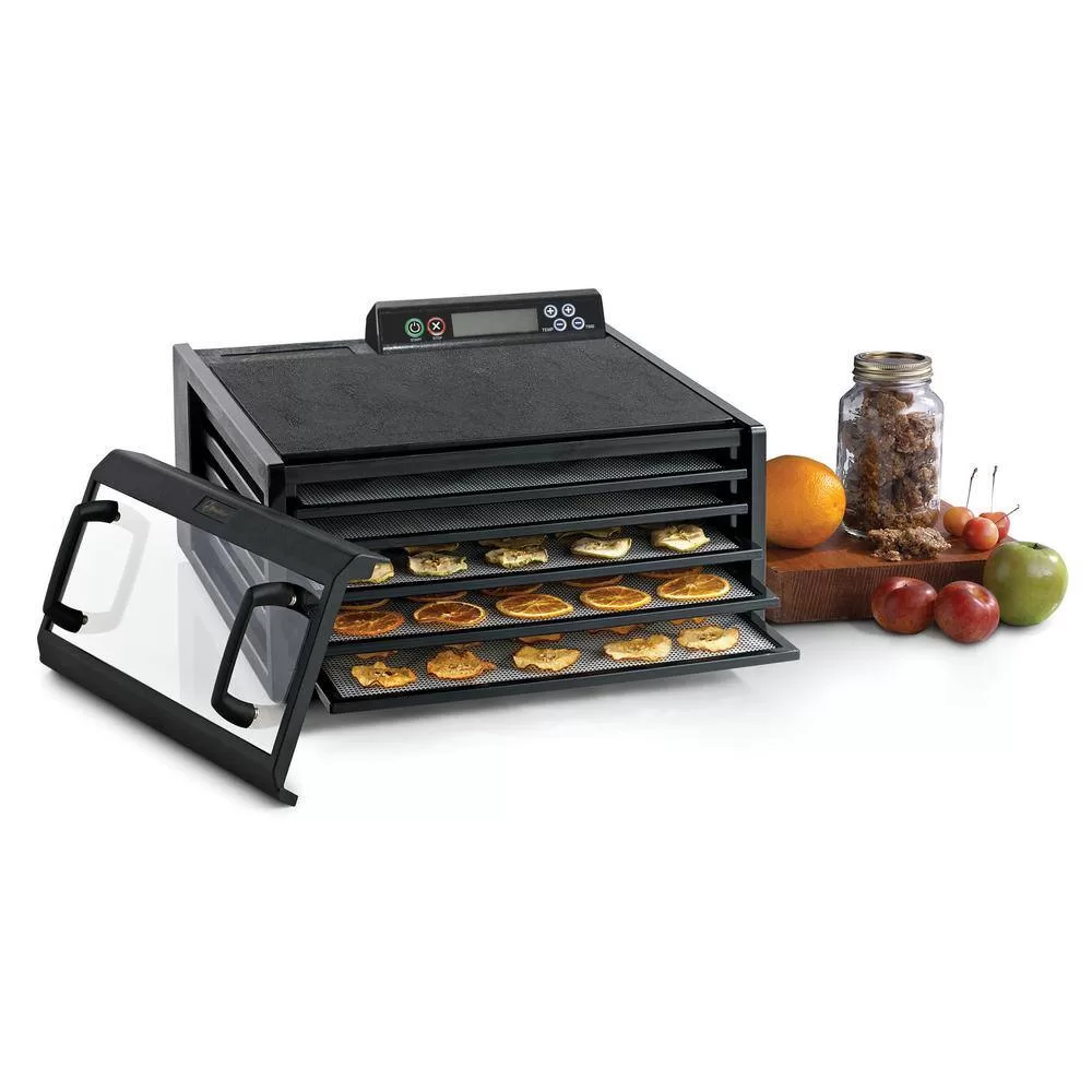 Excalibur 5-Tray Food Dehydrator with Digital 48-HR Timer, in Black