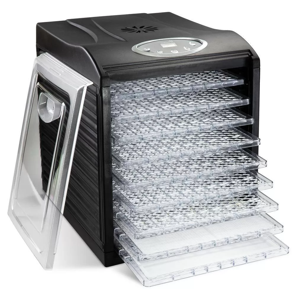 Ivation 9 Plastic Tray Food Dehydrator For Snacks, Herbs, Fruit and Beef Jerky