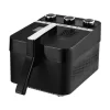 KALORIK 3.5 Qt. Black 2-in-1 Deep and Air Fryer