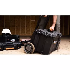 RIDGID 254065 2.0 Pro Gear System 25 in. All Terrain Rolling Tool Cart