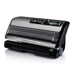 FoodSaver 2-in-1 Black/Stainless Steel Vacuum Sealer System with Starter Kit