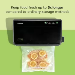 FoodSaver 2-in-1 Black/Stainless Steel Vacuum Sealer System with Starter Kit