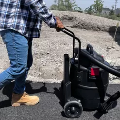 Husky AT18621P-16A 16 Gal. Poly Cart-Design Wet/Dry Vac with a Cartridge Filter, Hose, and Accessories