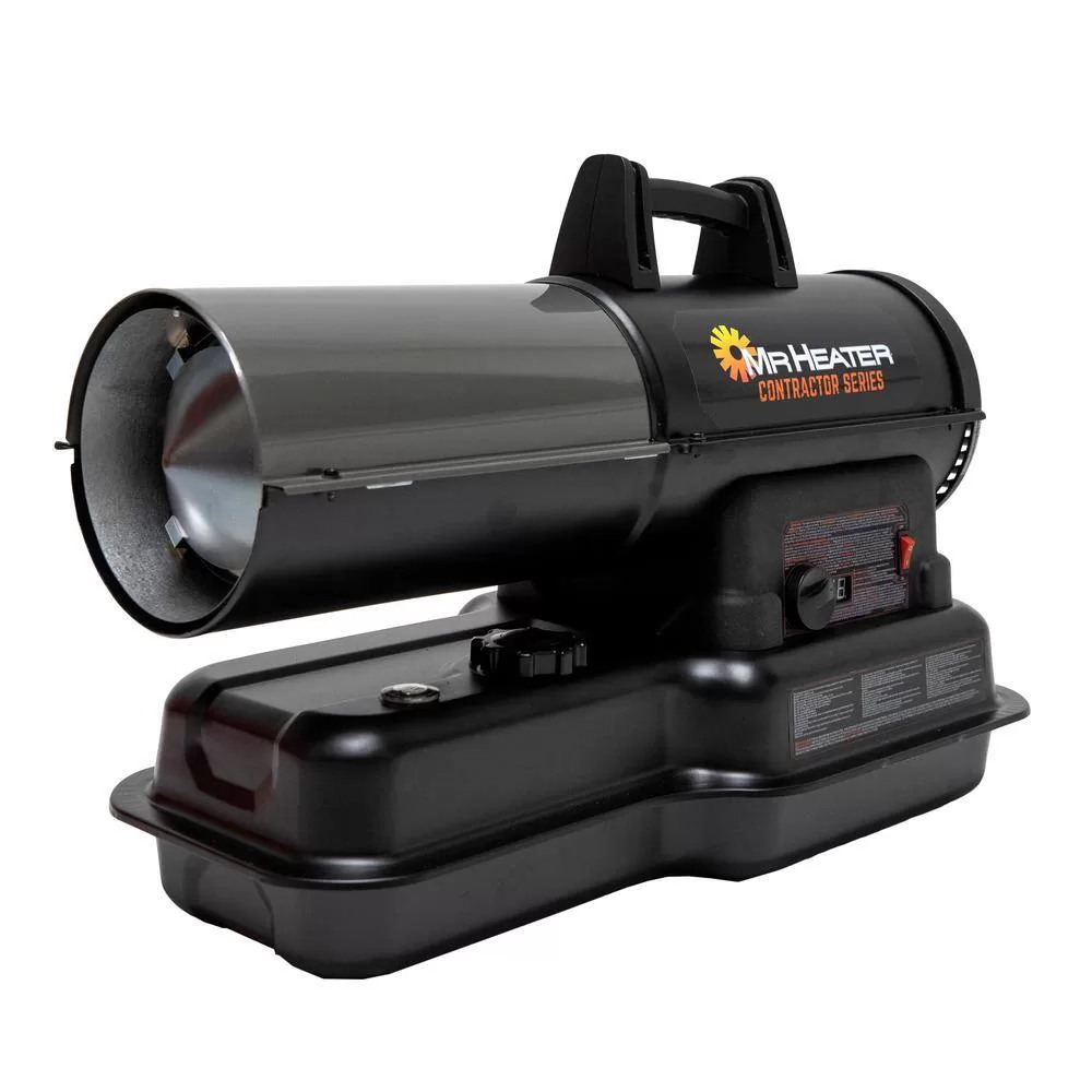 Mr. Heater MHC80KT Contractor 80,000 BTU Black Forced Air Kerosene/Diesel Space Heater with Thermostat