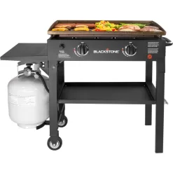 Blackstone 1517 28 in. 2-Burner Griddle Cooking Station in Black
