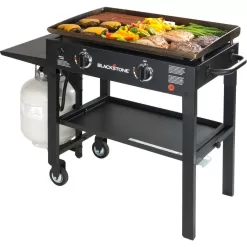 Blackstone 1517 28 in. 2-Burner Griddle Cooking Station in Black