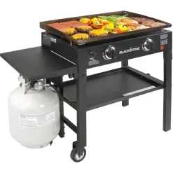 Blackstone 1517 28 in. 2-Burner Griddle Cooking Station in Black