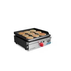 Camp Chef FTG250 Versatop 14 in. 1-Burner Propane Gas Grill in Black with Griddle