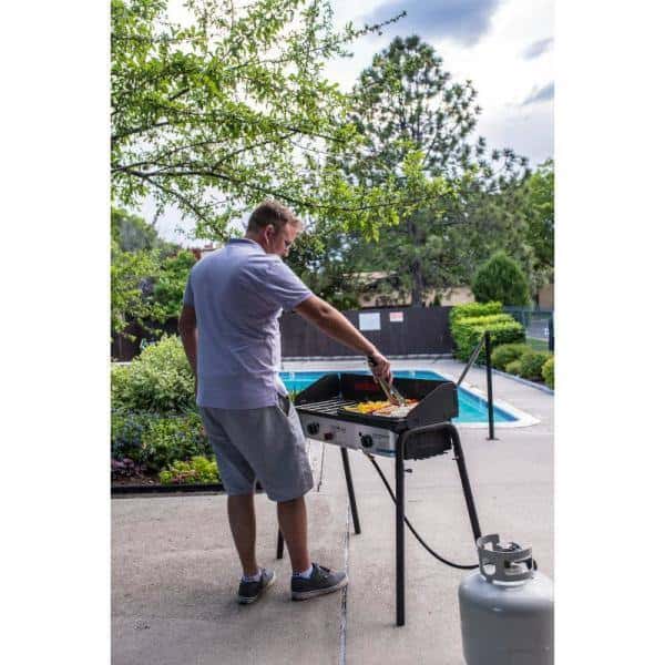 Camp Chef YK60LWC12 Expedition 2X 2-Burner Propane Gas Grill in Silver