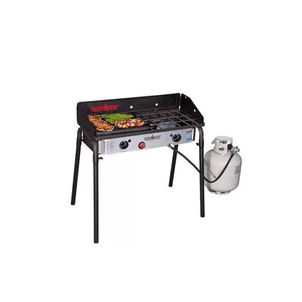 Camp Chef YK60LWC12 Expedition 2X 2-Burner Propane Gas Grill in Silver