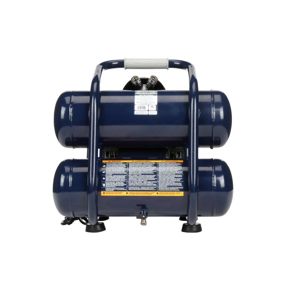 Campbell Hausfeld DC040500 4.6 Gal. Twinstack Electric Quiet Compressor