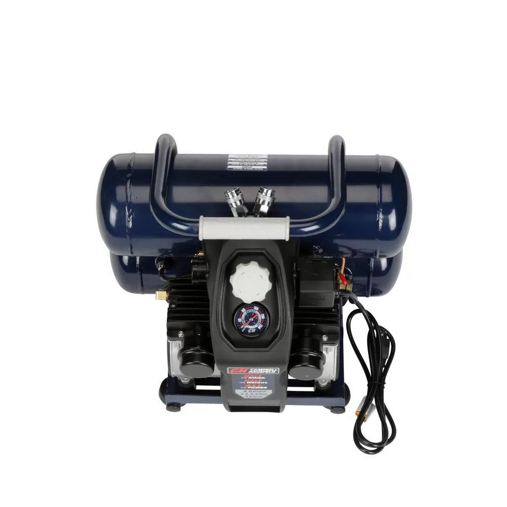 Campbell Hausfeld DC040500 4.6 Gal. Twinstack Electric Quiet Compressor