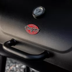 Char-Griller 1733 Smokin' Champ Charcoal Grill Offset Smoker in Black