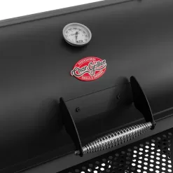 Char-Griller 8250 Grand Champ Charcoal Grill and Offset Smoker in Black