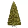 Costway CM20716 8 ft. Pre-Lit Dense PVC Christmas Tree Spruce Hinged with 880 LED Lights and Stand
