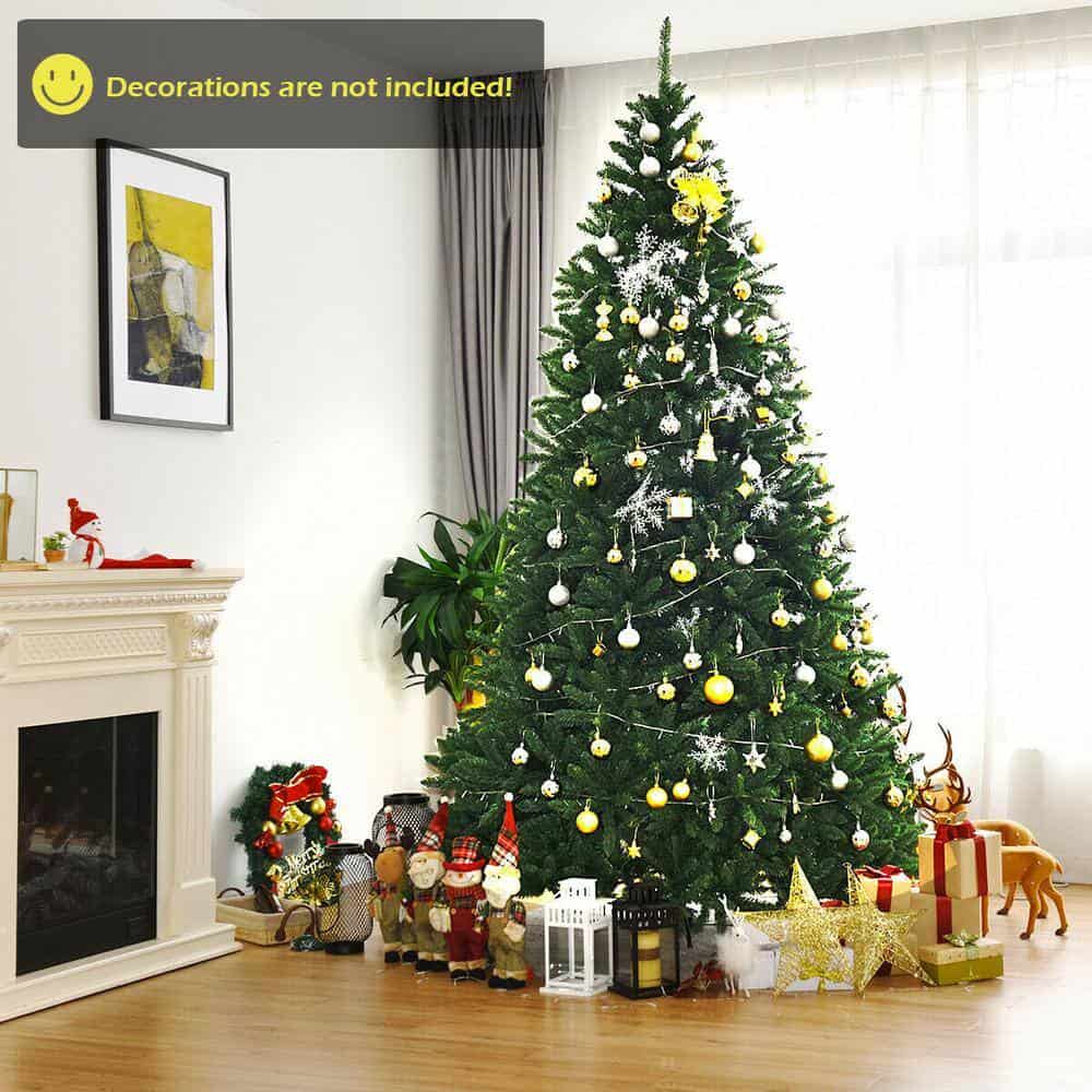Costway CM22066 9 ft. Unlit Douglas Full Fir Hinged Artificial Christmas Tree with 3594-Tips