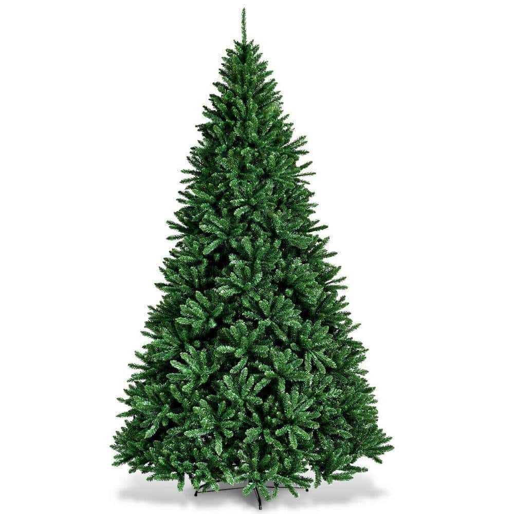 Costway CM22066 9 ft. Unlit Douglas Full Fir Hinged Artificial Christmas Tree with 3594-Tips