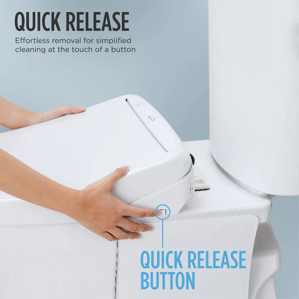 TOTO SW3084#01 C5 Washlet Electric Heated Bidet Toilet Seat for Elongated Toilet in Cotton White