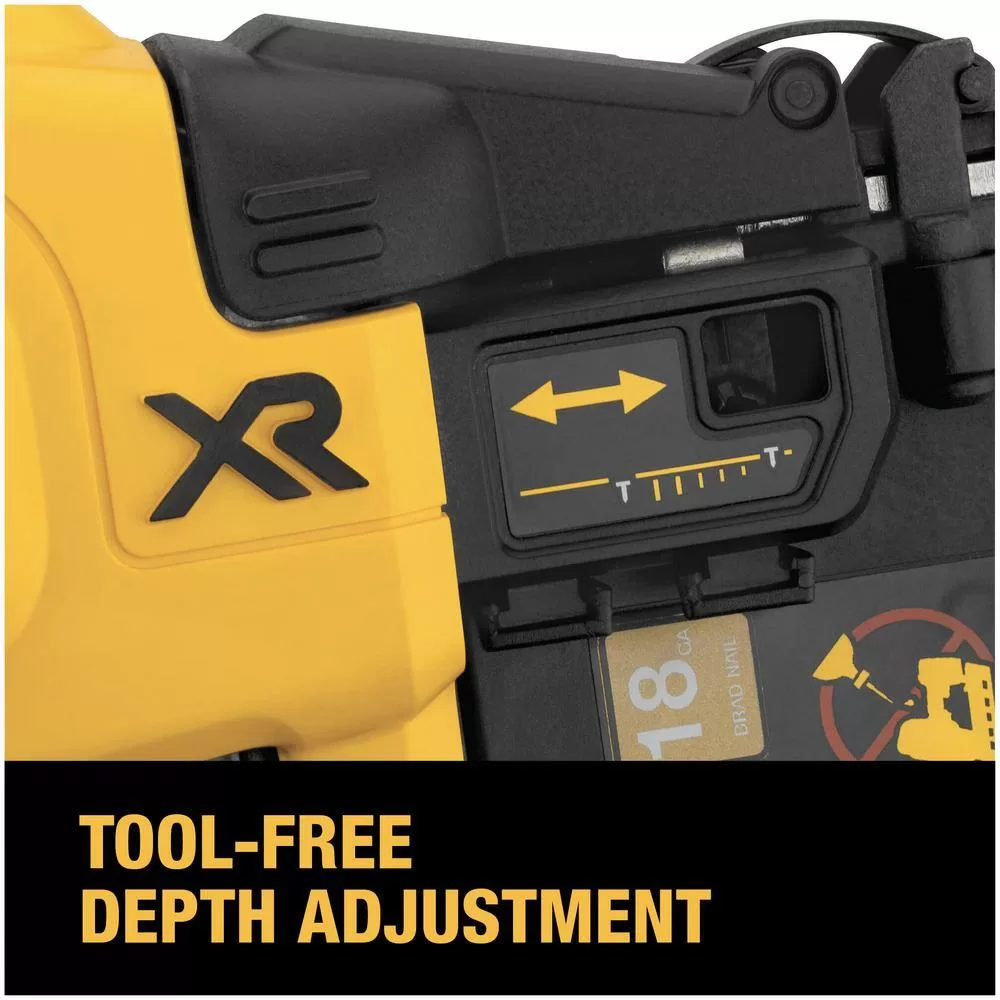 DEWALT DCN680B 20V MAX XR Lithium-Ion Cordless 18-Gauge Brad Nailer (Tool Only)