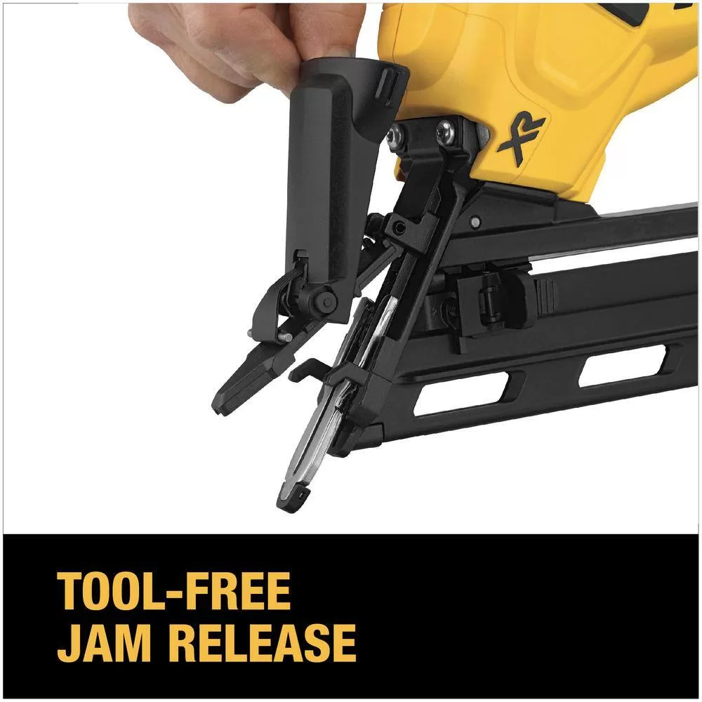 DEWALT DCN650B 20V MAX XR Lithium-Ion Cordless 15-Gauge Angled Finish Nailer (Tool Only)
