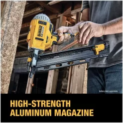 DEWALT DCN21PLB 20V MAX XR Lithium-Ion Cordless Brushless 2-Speed 21° Plastic Collated Framing Nailer (Tool Only)