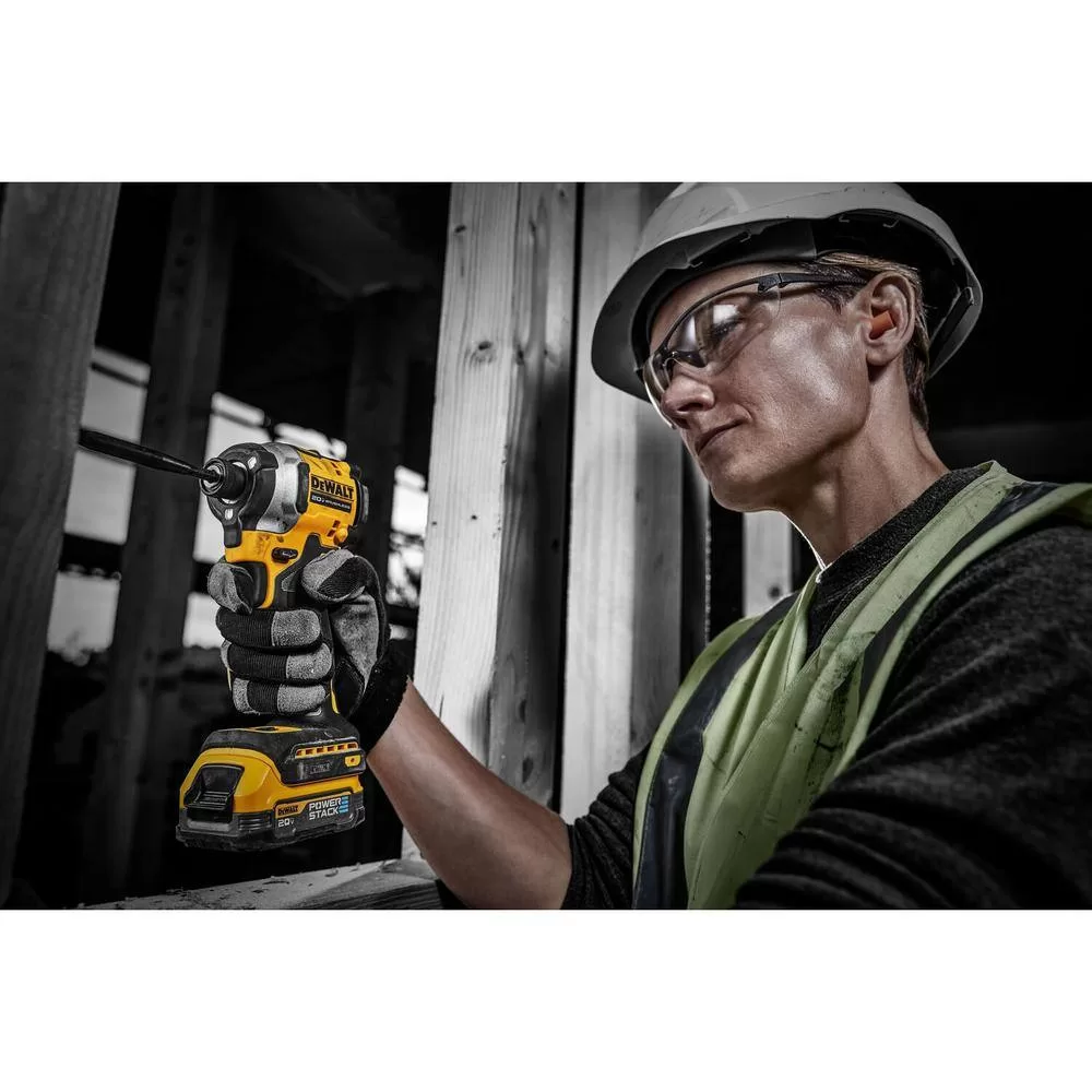 DEWALT DCF850E1 ATOMIC 20-Volt Maximum Lithium-Ion Cordless Brushless Compact 1/4 in. Impact Driver Kit with 1.7 Ah Battery and Charger