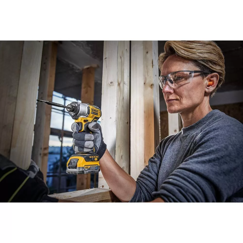 DEWALT DCF850E1 ATOMIC 20-Volt Maximum Lithium-Ion Cordless Brushless Compact 1/4 in. Impact Driver Kit with 1.7 Ah Battery and Charger