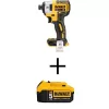 DEWALT DCF887BWDCB205 20V MAX XR Cordless Brushless 3-Speed 1/4 in. Impact Driver with 20V MAX XR Premium 5.0Ah Battery