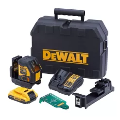 DEWALT DCLE34021D1 20V MAX Lithium-Ion Cross Line Laser Level Kit with 2.0Ah Battery, Charger and Case