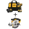 DEWALT DCD791P1W391 20V MAX XR Cordless Brushless 1/2 in. Drill/Driver, 6-1/2 in. Circular Saw, (1) 20V 5.0Ah Battery, and Charger