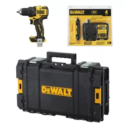 DEWALT HDCOMKITQ220 ATOMIC 20V MAX Cordless Brushless 1/2 in. Drill/Driver Kit, (1) 4.0Ah Battery, Charger, and Tough System 22 in. Toolbox