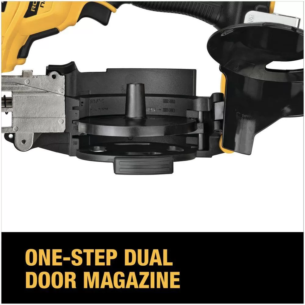 DEWALT DCN45RNB 20V MAX 15-Degree Cordless Roofing Nailer (Tool Only)